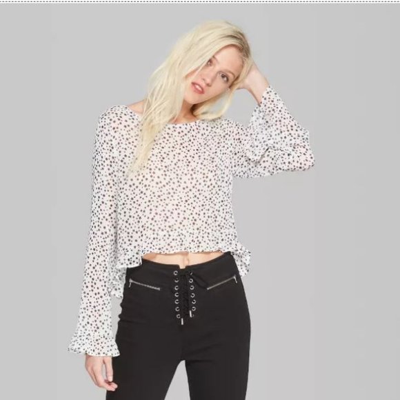 Long Sleeve Crossback Woven Shirt -74-483 - Picture 2 of 4